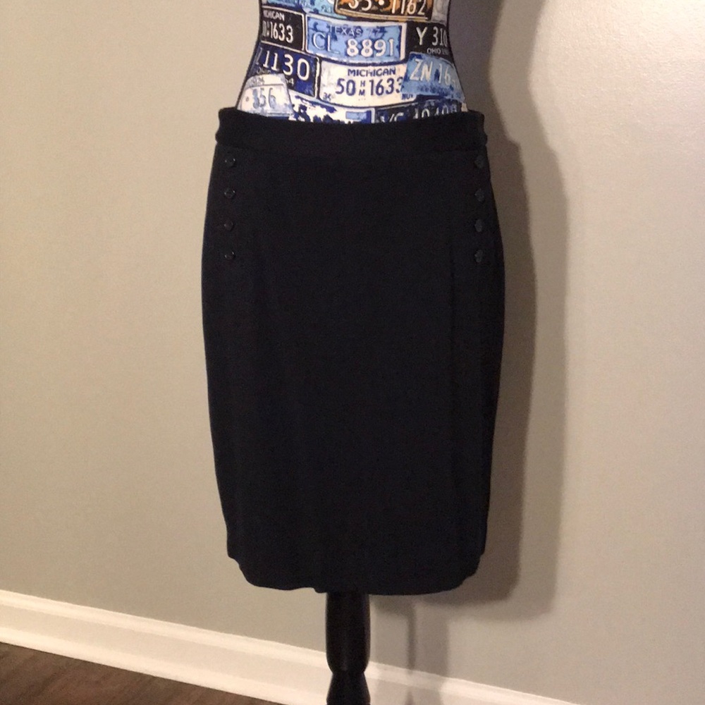 Black pencil skirt